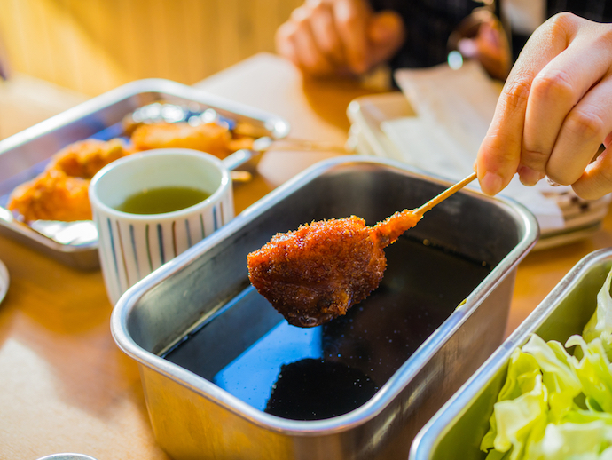 kushikatsu dipping