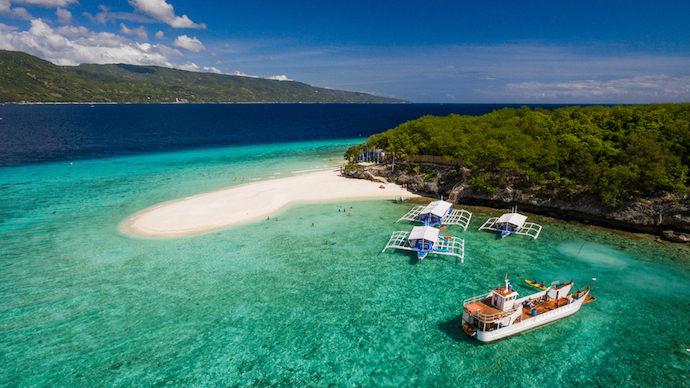 Cebu Beach Aerial Shot