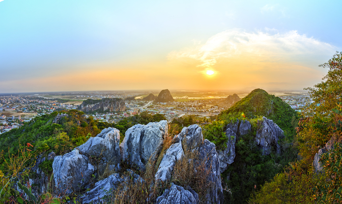 Marble mountains in Vietnam
