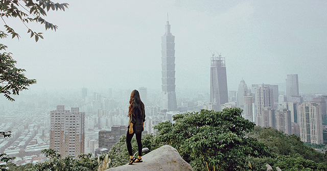 Skyline of Taipei, Taiwan - 채식주의 여행자에게 딱 좋은 여행지