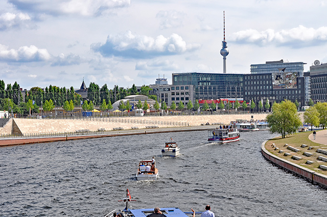 Spree river in Berlin, Germany