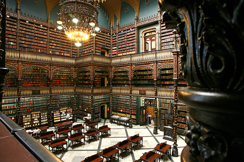아름다운 도서관 - 브라질 리우 왕립 포르투갈 열람실