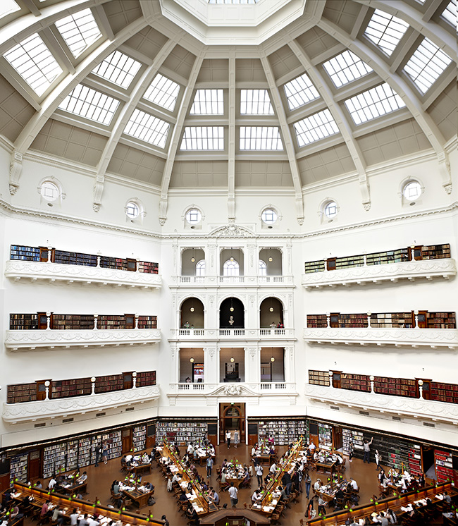 아름다운 도서관 - 빅토리아 주립 도서관 라트로브 열람실