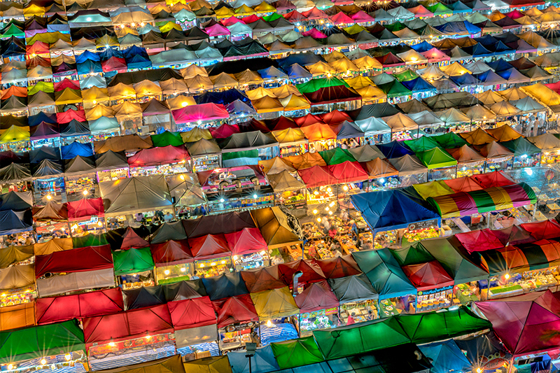 방콕 쇼핑 가이드 - 롯파이 기찻길시장 라차다