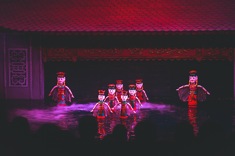 하노이의 수상 인형극 공연
