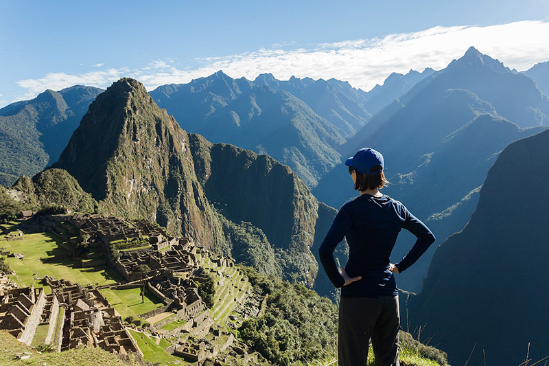 잉카 트레일 마라톤 중 마추픽추 풍경