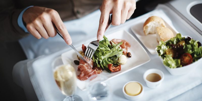 Cathay Pacific in-flight meals