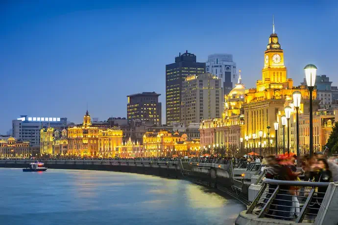 The Bund (Waitan) in central Shanghai